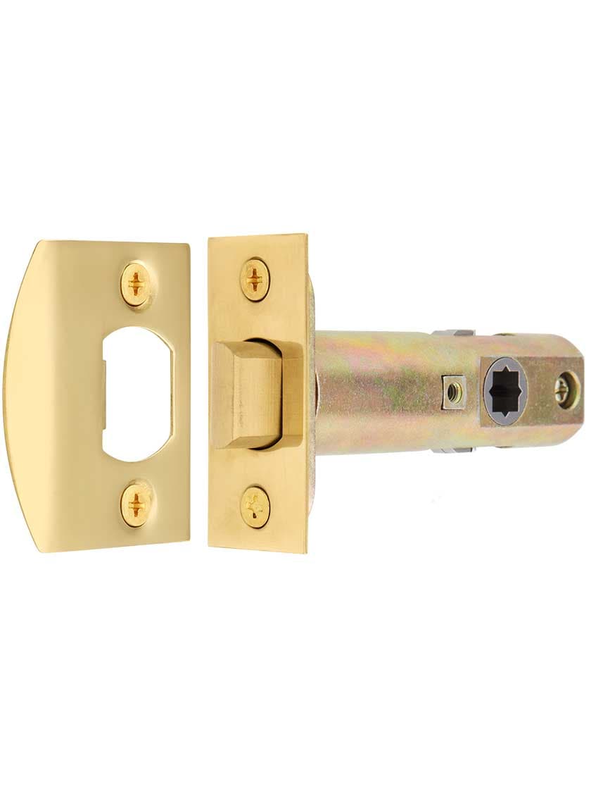 Premium Privacy Tubular Door Latch with Solid Brass Face & Strike